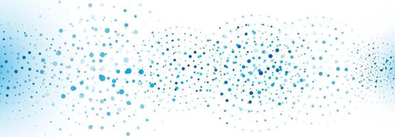 Blue Gradient Hexagonal Dots Pattern on White Abstract Background vector