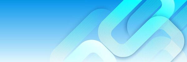 Abstract Blue Technology Curve Lines on Gradient Background vector