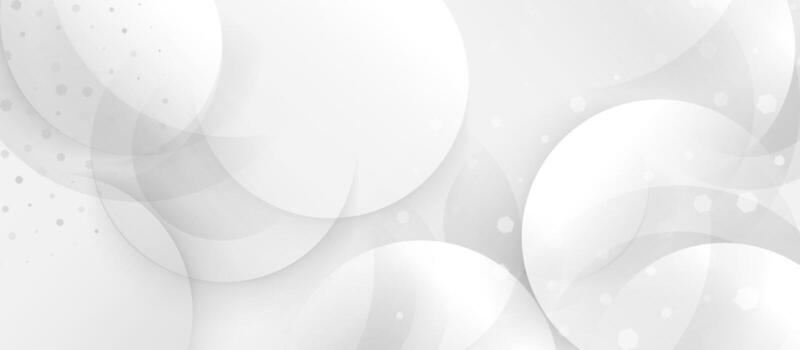 Minimalist White Abstract Background with Soft Geometric Shapes vector