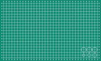 Green Grid Paper Texture with Square Pattern on White Background vector