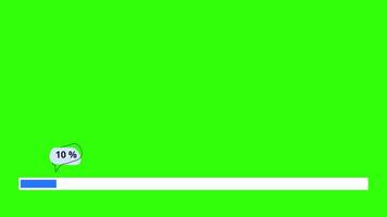 Animated loading bar with percentage and progress bar 4k, process, uploading, download video