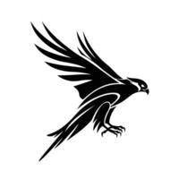 Striking Abstract Falcon Diving with Intense Focus vector