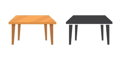 Table and chair icon vector