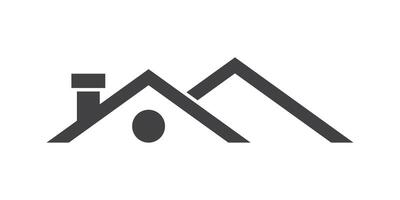 A house with a mountain in the background vector