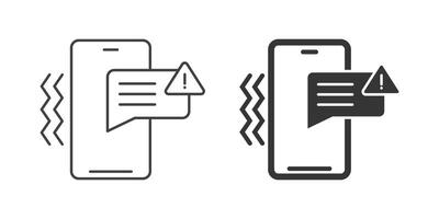 Two icons of a phone and a paper vector