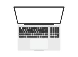 Laptop computer icon isolated on white background illustration vector
