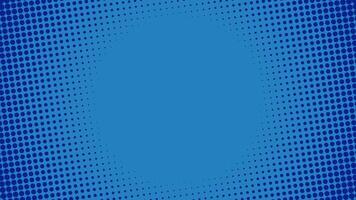 Blue Halftone Comic Background with Dotted Pattern vector