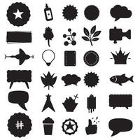 Hand sketched silhouette set of swill ornaments perfect for elegant decoration projects vector