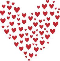 modern and beautiful design art by using love shap vector