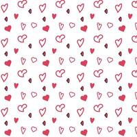 elegant romantic seamless heart pattern design for textile art vector
