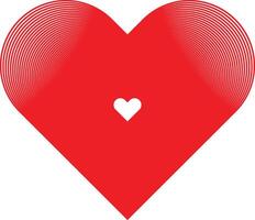 Romantic Heart Line Artwork For Gallery Wall Prints vector