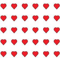 cute love shape seamless background for creative design use vector