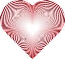 artistic love shape concept with minimalist and attractive modern design style vector