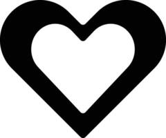 Heart Line Art Modern Abstract Romantic Minimal Design vector