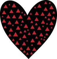 Contemporary Love Shape Art for Trendy and Aesthetic Design Projects vector