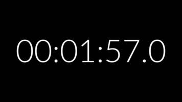 2 minute countdown timer on black background suitable for time management, efficiency, productivity, websites, urgency video