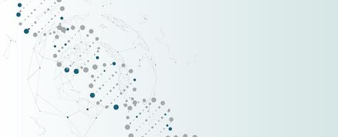 Abstract DNA concept. Futuristic science technology background vector