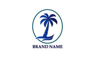 Date Palm Tree Logo vector
