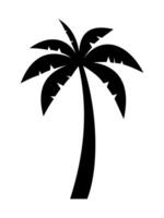 palm trees silhouettes simple style. vector