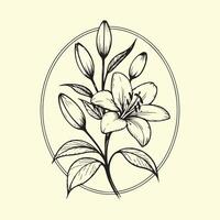 Delicate Buds and Light Yellow Background vector