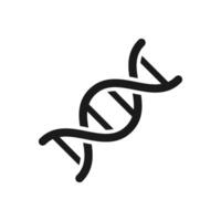 DNA helix symbol. Perfect for medical, science, and genetic related projects. Double helix structure, representing biology, research, and the building blocks of life vector