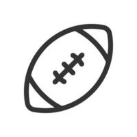 American football icon. Perfect for use in sports-related designs, web pages, and app vector