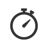 Stopwatch icon. Represents time, deadlines, speed, and urgency. Useful for design projects, presentations, apps, and websites. vector
