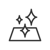 Clean surface icon. indicating cleaning, hygiene. Suitable for a variety of design applications. vector