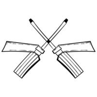 Screwdriver illustration on white background vector