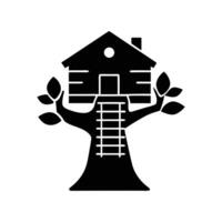 tree house icon illustration vector