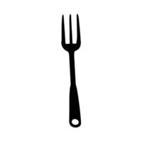 fork icon illustration on white background vector