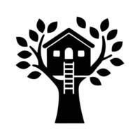 tree house icon. vector