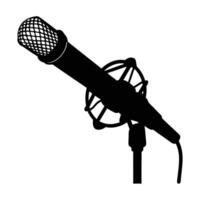 microphone icon on white background. vector