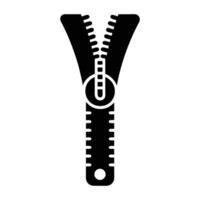 a black and white illustration of a zipper vector