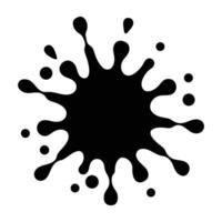 a black and white ink splash on a white background vector
