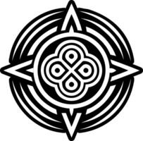 A glyph style icon of hopi rainbow symbol vector
