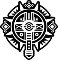A filled style icon of prayer stick tattoo vector