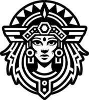 A filled style icon of inca symbol vector