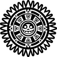A filled style icon of sun disk symbol vector