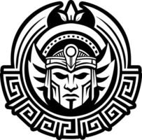A solid style icon of roman gatekeeper symbol vector