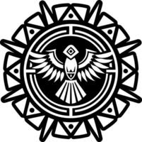 A glyph style icon of bird migration tattoo vector