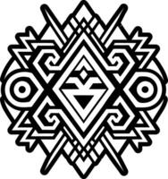 A solid style icon of huari symbol vector