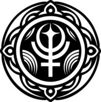 A solid style icon of praetorian symbol vector