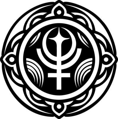 A solid style icon of praetorian symbol