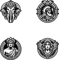 A glyph style icon of torch tattoo vector
