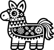 A glyph style icon of pinata symbol vector
