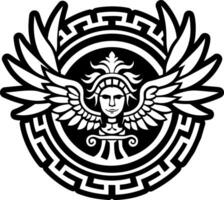 A solid style icon of decanus deity vector