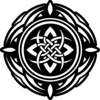 A celtic design in a circle vector