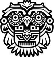 A filled style icon of andean mythology symbol vector