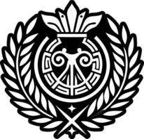 A glyph style icon of decanus symbol vector